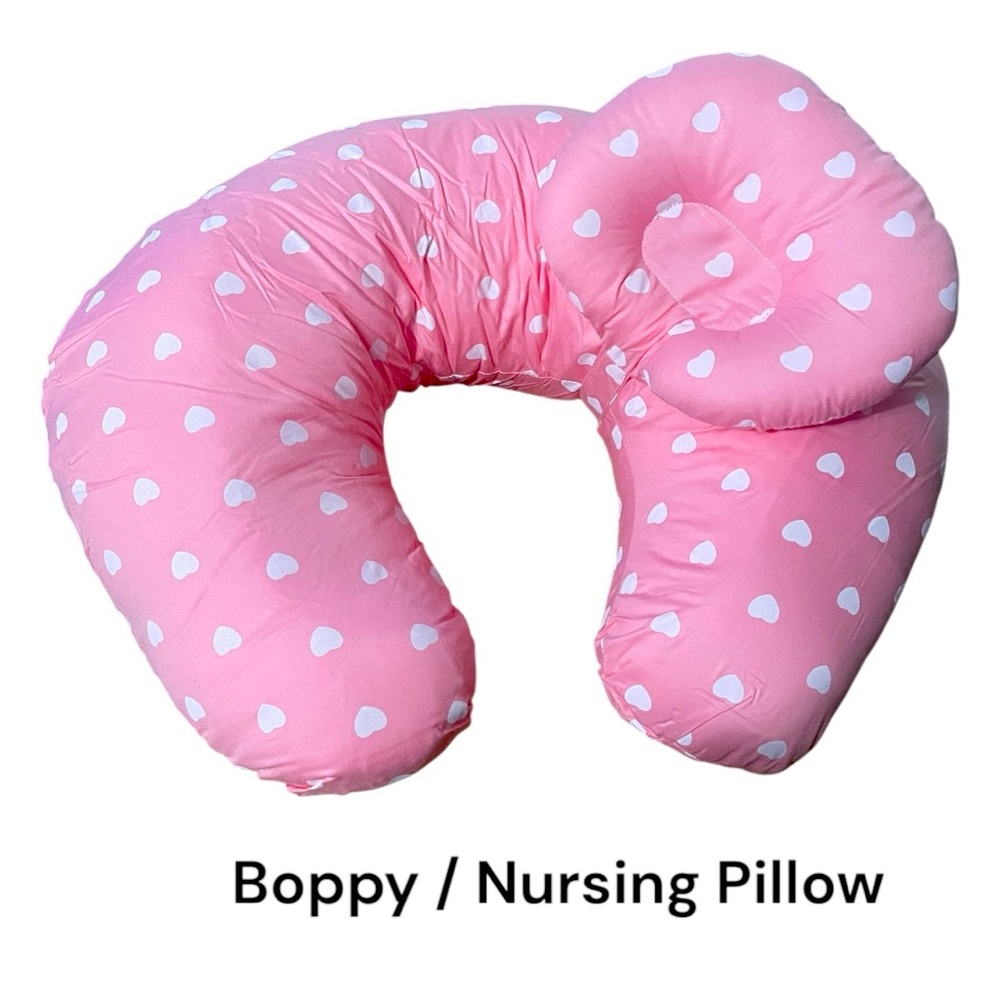 New Pink Nursing / Boppy Pillow with Adjustable Headrest